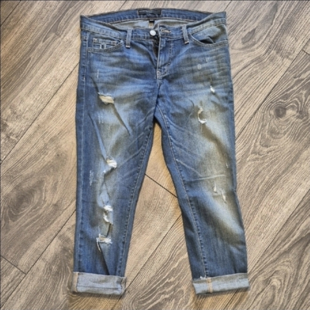 Flying Monkey Light Blue Distressed Cropped - Picture 9 of 10